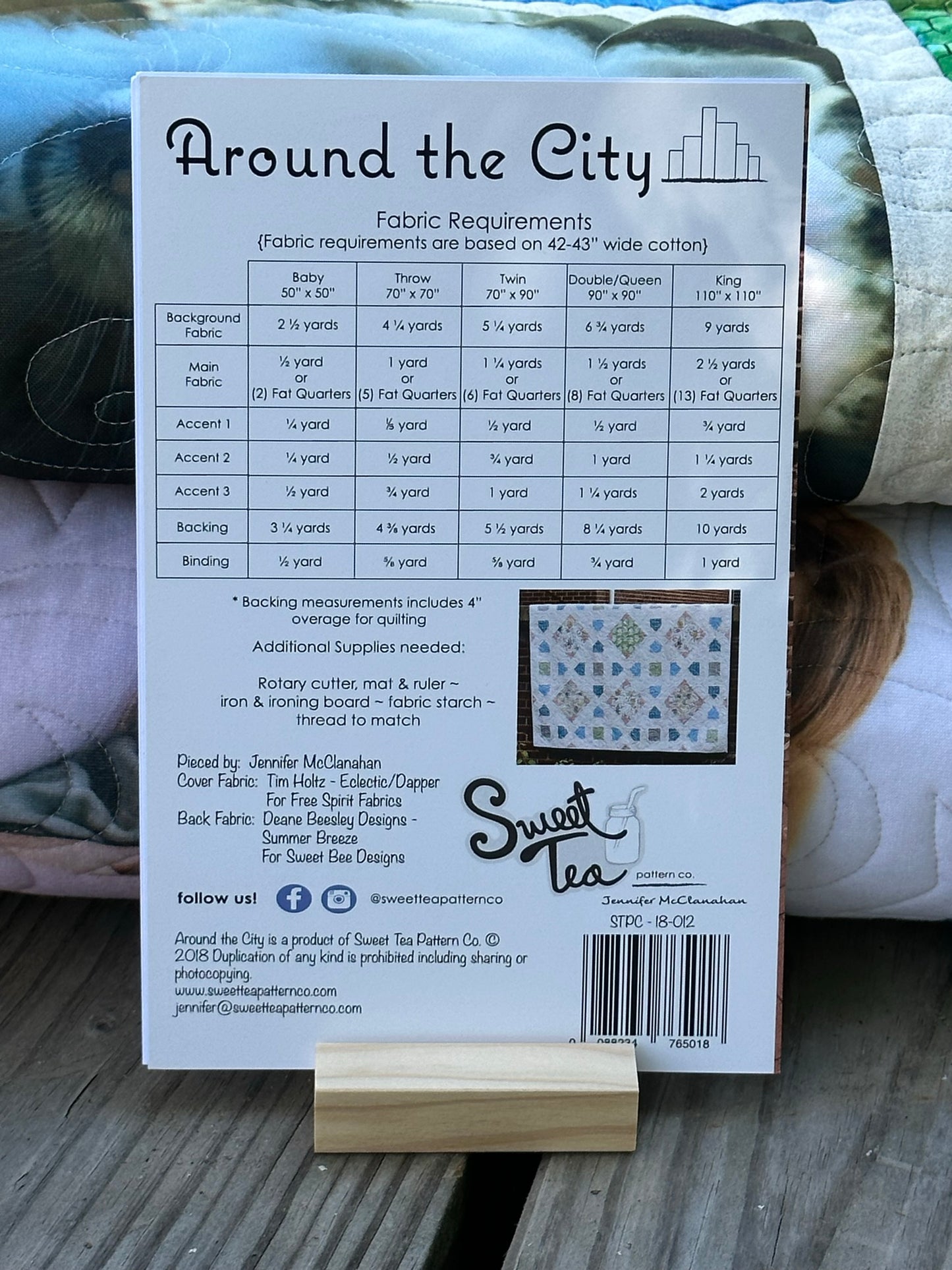 Around the City Memory Quilt Pattern - by Sweet Tea pattern co