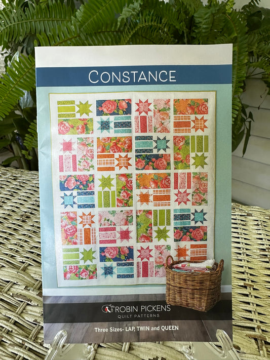 Constance Quilt Pattern by Robin Pickens - 4x4 inch blocks - NEW 2025