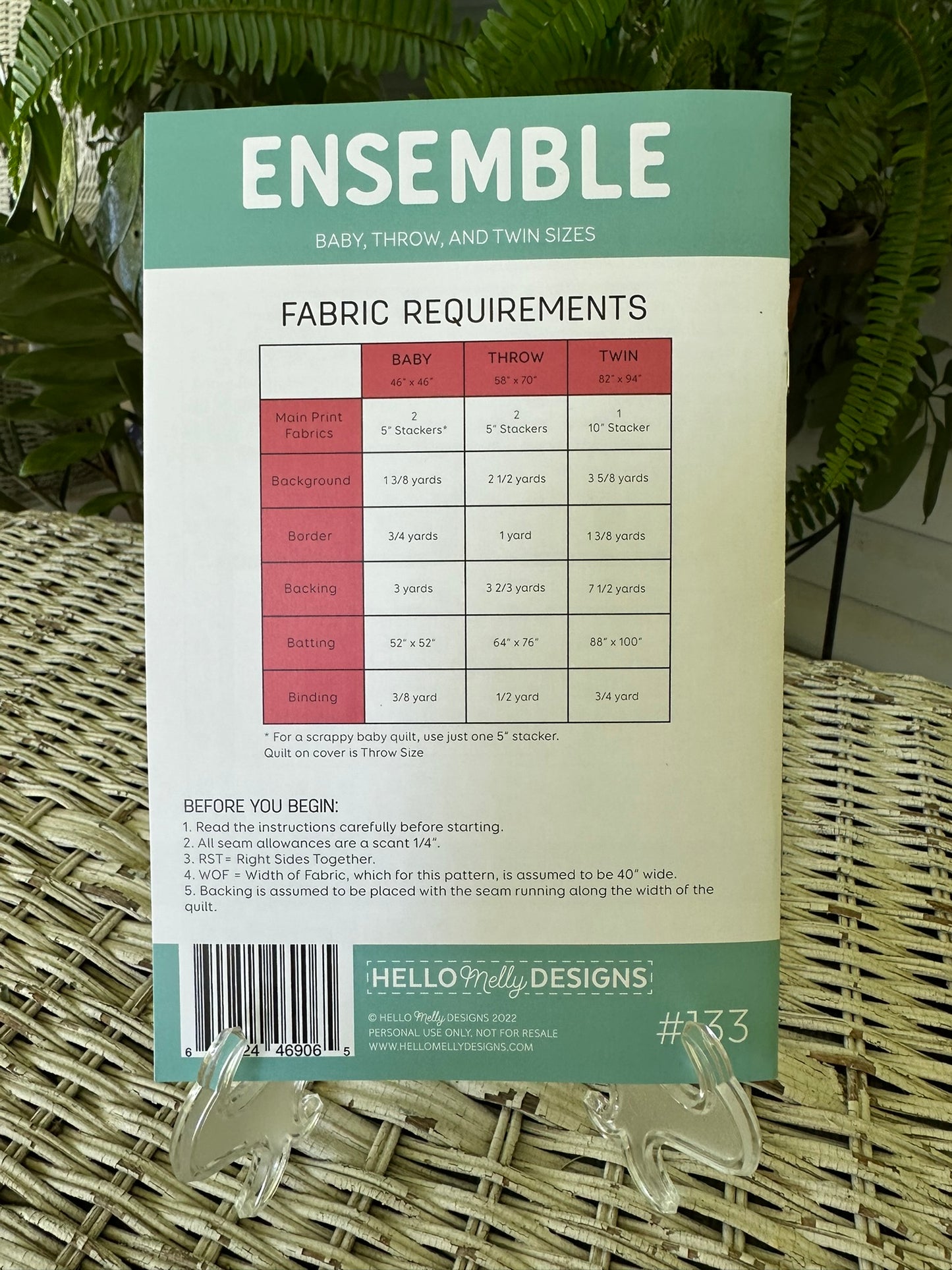 Ensemble by Hello Melly Designs - 4x4 inch photo blocks - NEW 2025