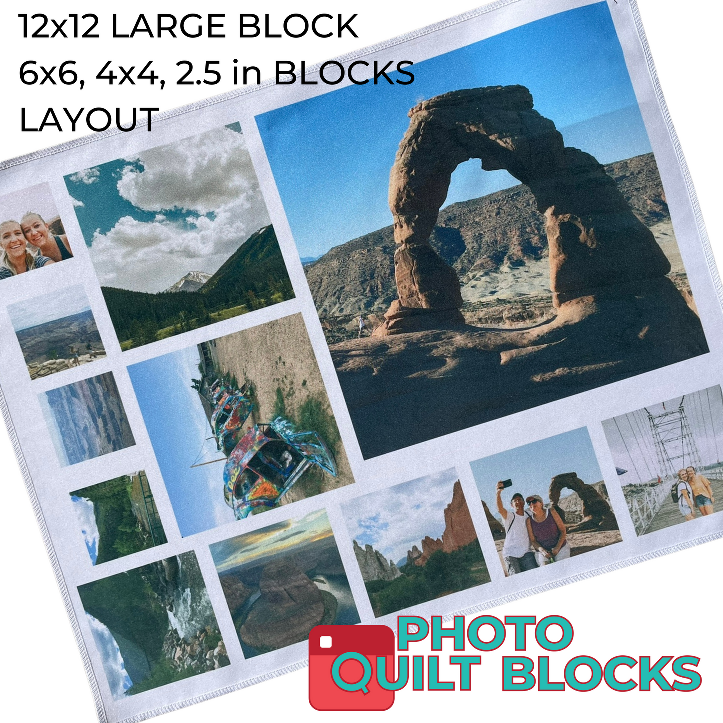 12 x 12 Fat Quarter Fabric Layouts