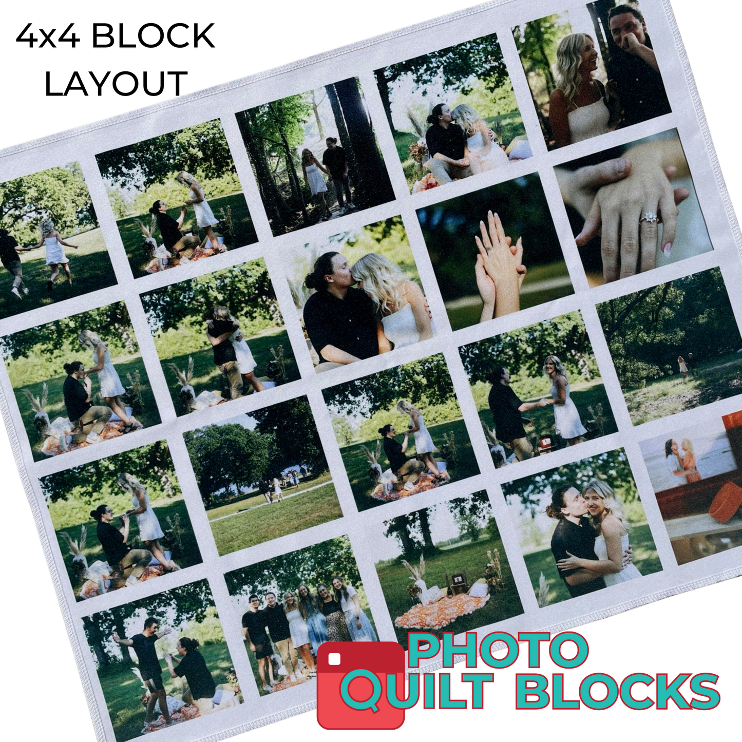 4 x 4 Fat Quarter Fabric Layouts