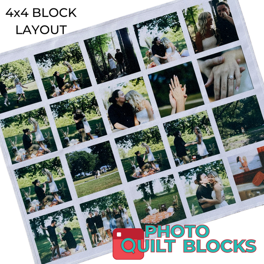 4 x 4 Fat Quarter Fabric Layouts