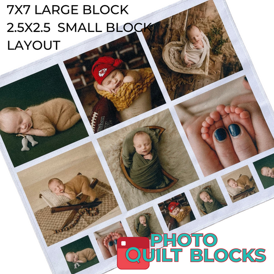 7 x 7 Fat Quarter Fabric Layouts