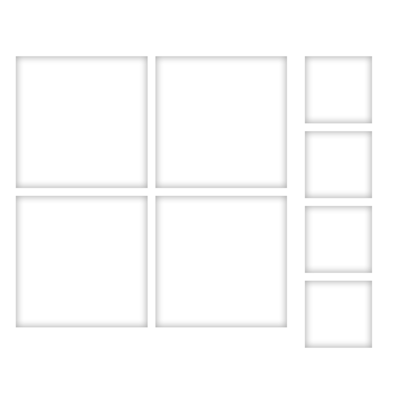 8 x 8 Fat Quarter Fabric Layouts
