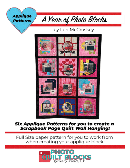 A Year of Photo Blocks Pattern - It's time to Scrap-Block!