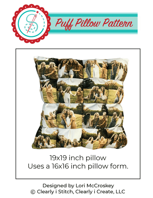 Puff PIllow Pattern by Lori McCroskey