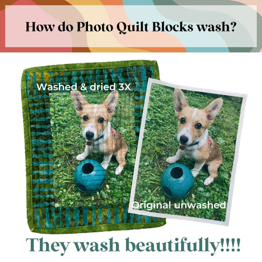 How do Photo Quilt Blocks wash?