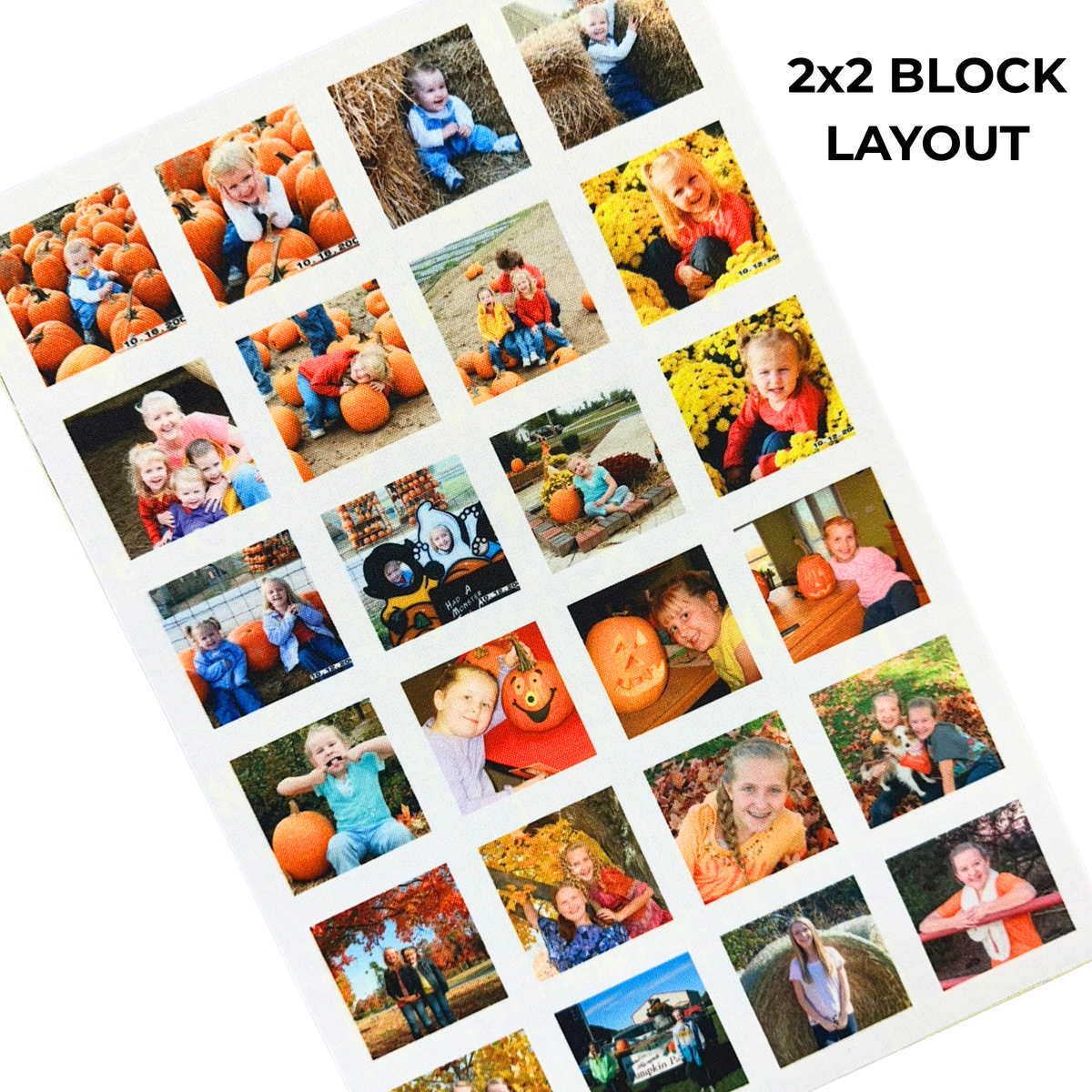 2x2 Fat Eighth Fabric Panel Printed with Photos