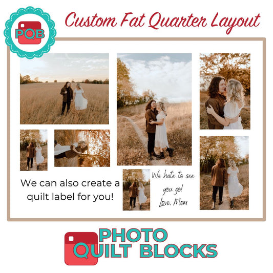 Fat Quarter - We will layout custom sizes and requests for your with this listing | The Thistle