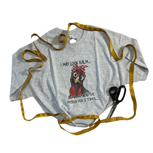I May Look Calm Chicken Tee - Super soft and comfy!