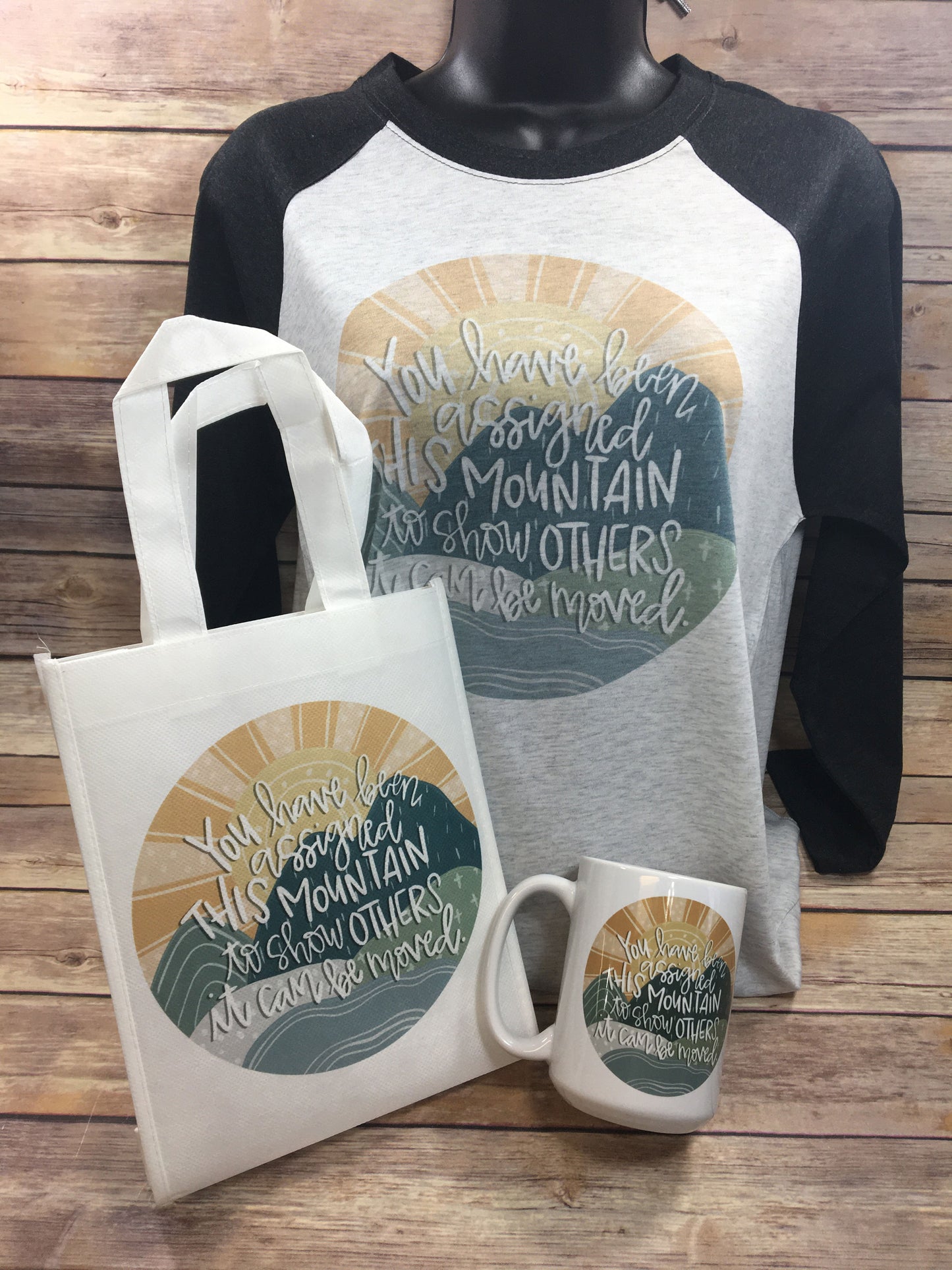 Mountain Assignment tshirt mug and gift bag!  FREE SHIPPING on orders over $35!