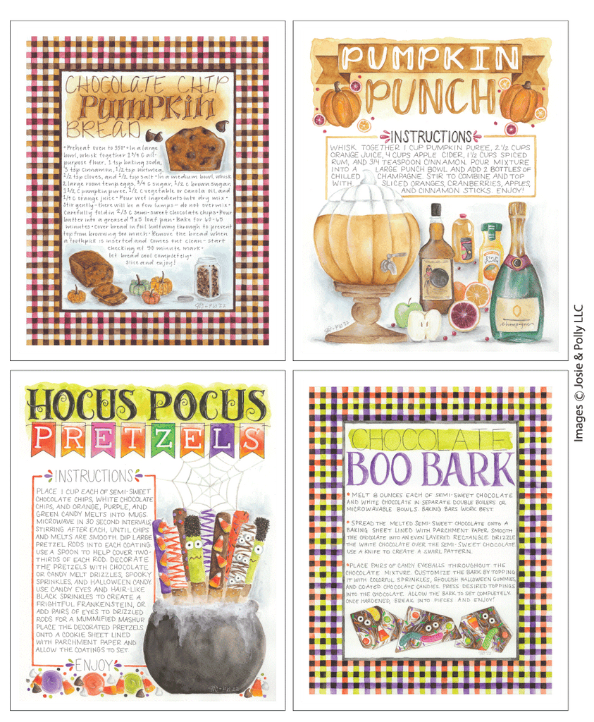 Fall Recipe Panels by Copper Owl