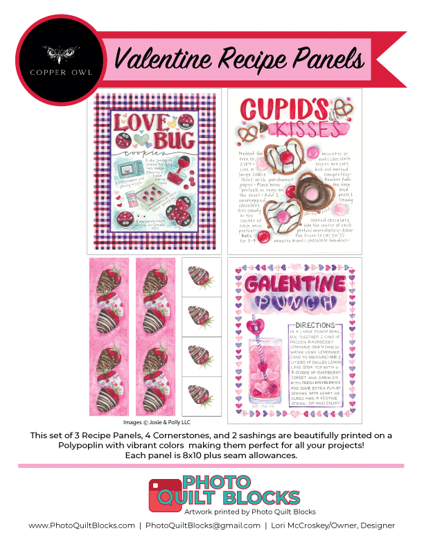 Valentine Recipe Blocks by Copper Owl