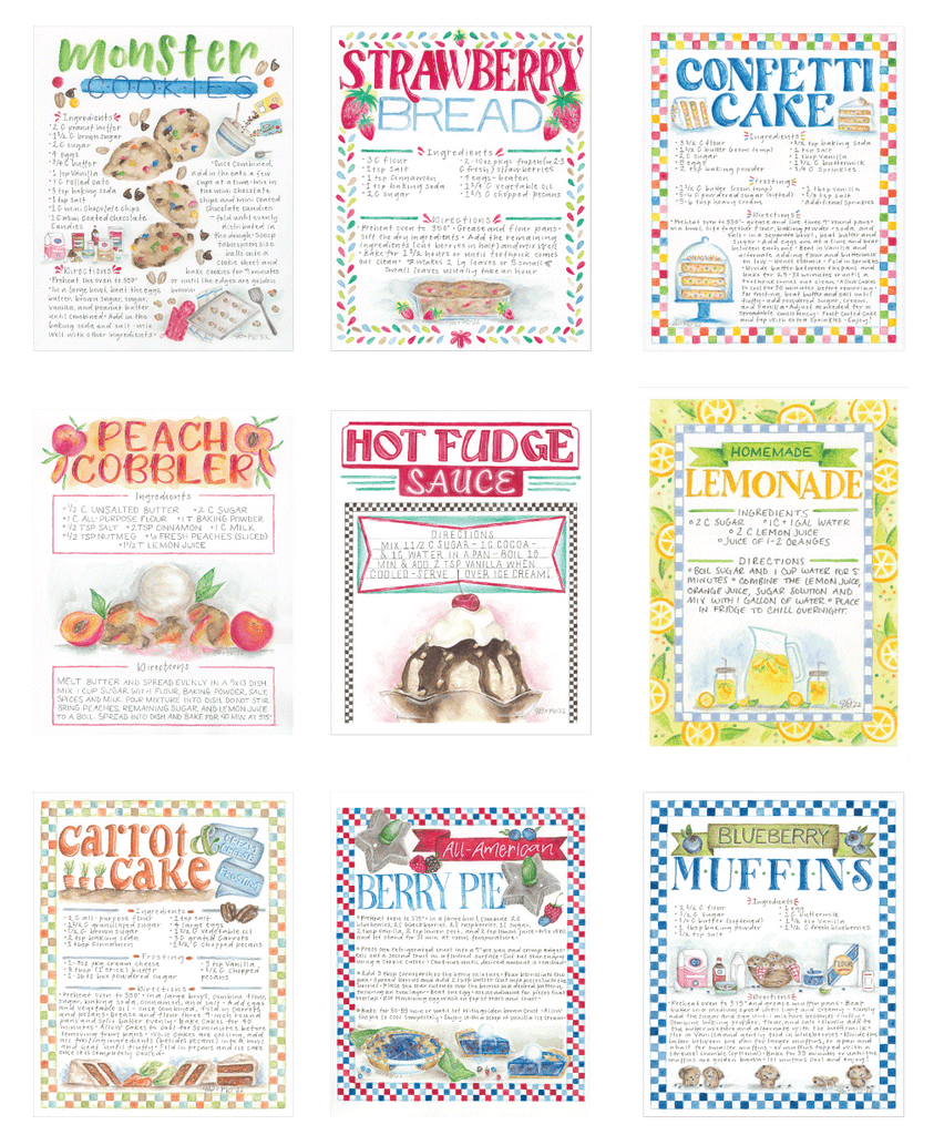 Year Round Recipe Mini Panels by Copper Owl