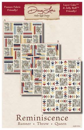 Reminiscence Quilt Pattern by Doug Leko - 12x12 inch blocks (3 Patterns included)